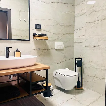 Modern With Fireplace & Stylish Kitchen Apartment *